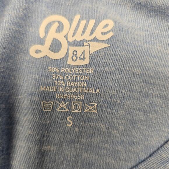 Men's Blue 84 KU Kansas Jayhawks Short Sleeve T-Shirt | Size Small - Picture 7 of 7